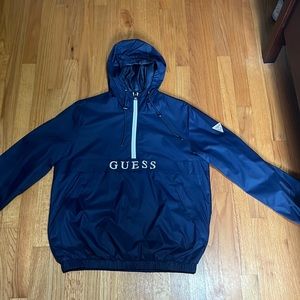 Dark blue Guess quarter zip Wind breaker